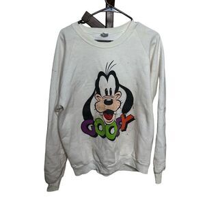 VTG 80s Disney Goofy Crewneck USA OS